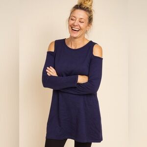 Patrizia Luca Milano Women's XL Dark Blue - Long Sleeve Top